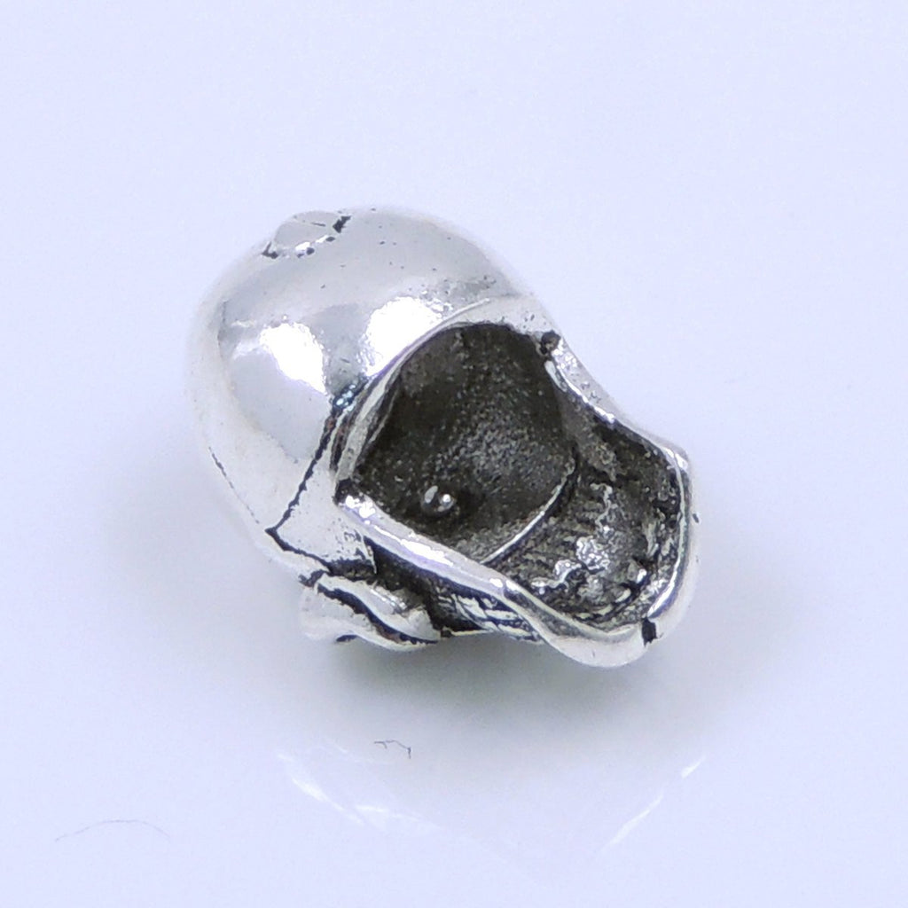 2 PCS 925 Sterling Silver Skull Bead Charm Vintage Celtic WSP248X2 Wholesale: See Discount Coupons in Item Details