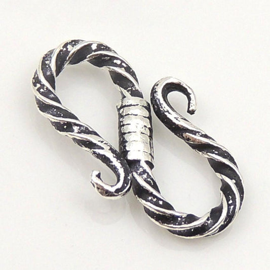 2 PCS Sterling Silver  925 Vintage Oxidized Style Tibetan Toggle Clasp WSP097 Wholesale: See Discount Coupons in Item Details