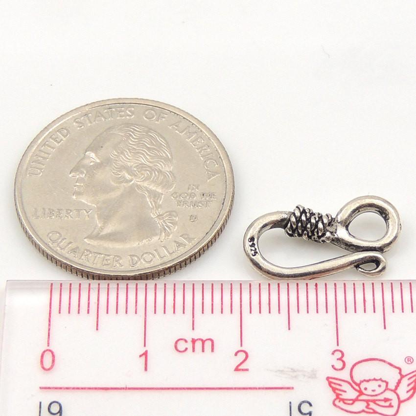 2 PCS Sterling Silver 925 Vintage Style S-hook Toggle Clasp WSP077 Wholesale: See Discount Coupons in Item Details