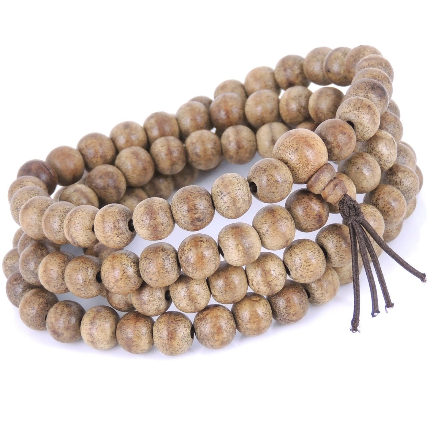 108 Beads 8mm Vietnamese Agarwood/ Eaglewood/ Gaharu Men Women Stretchable Mala Bracelet/Necklace DIY-NOTION AW002