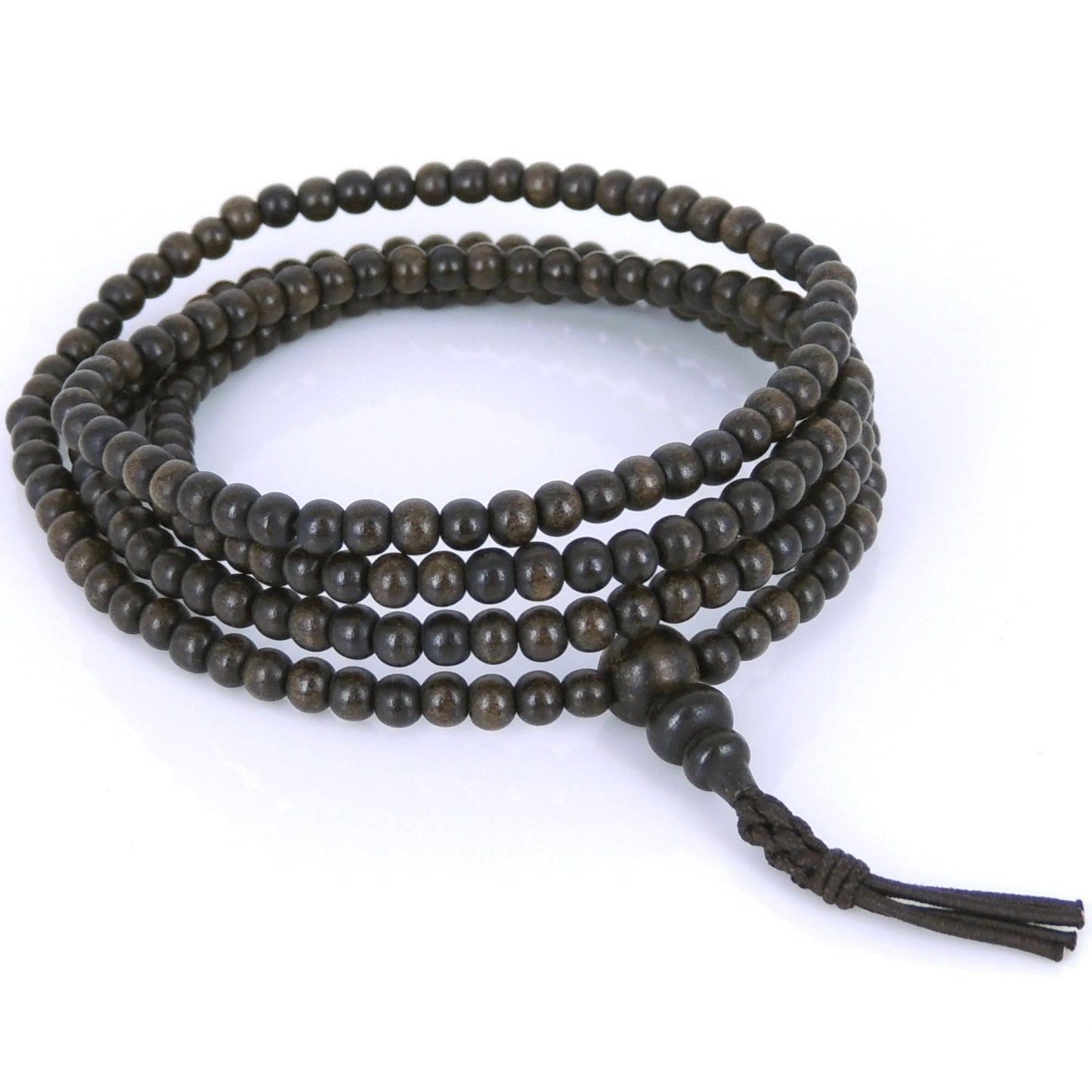 216 Beads 4mm Vietnamese Agarwood/ Eaglewood/ Gaharu Men Women Stretchable Mala Bracelet/Necklace DIY-NOTION AW010