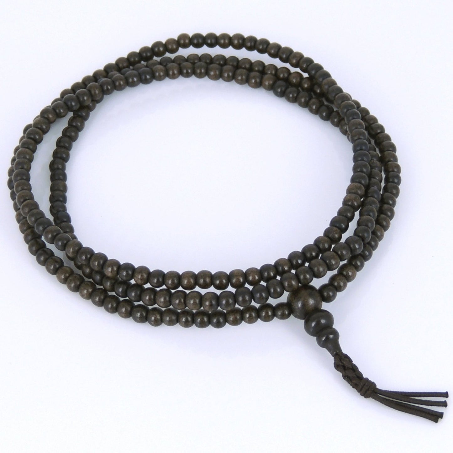 216 Beads 4mm Vietnamese Agarwood/ Eaglewood/ Gaharu Men Women Stretchable Mala Bracelet/Necklace DIY-NOTION AW010