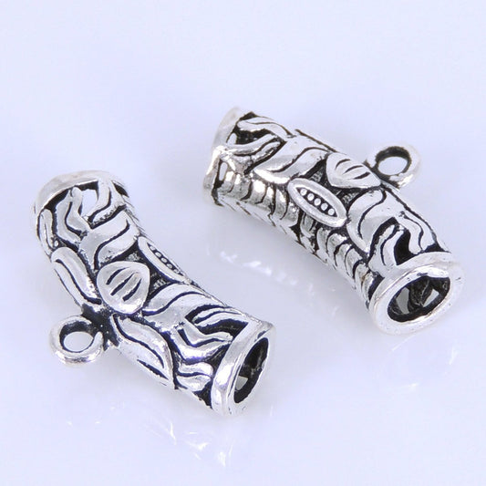 2 PCS Sterling Silver 925 Vintage Protection Lotus Connector Bail WSP284 Wholesale: See Discount Coupons in Item Details