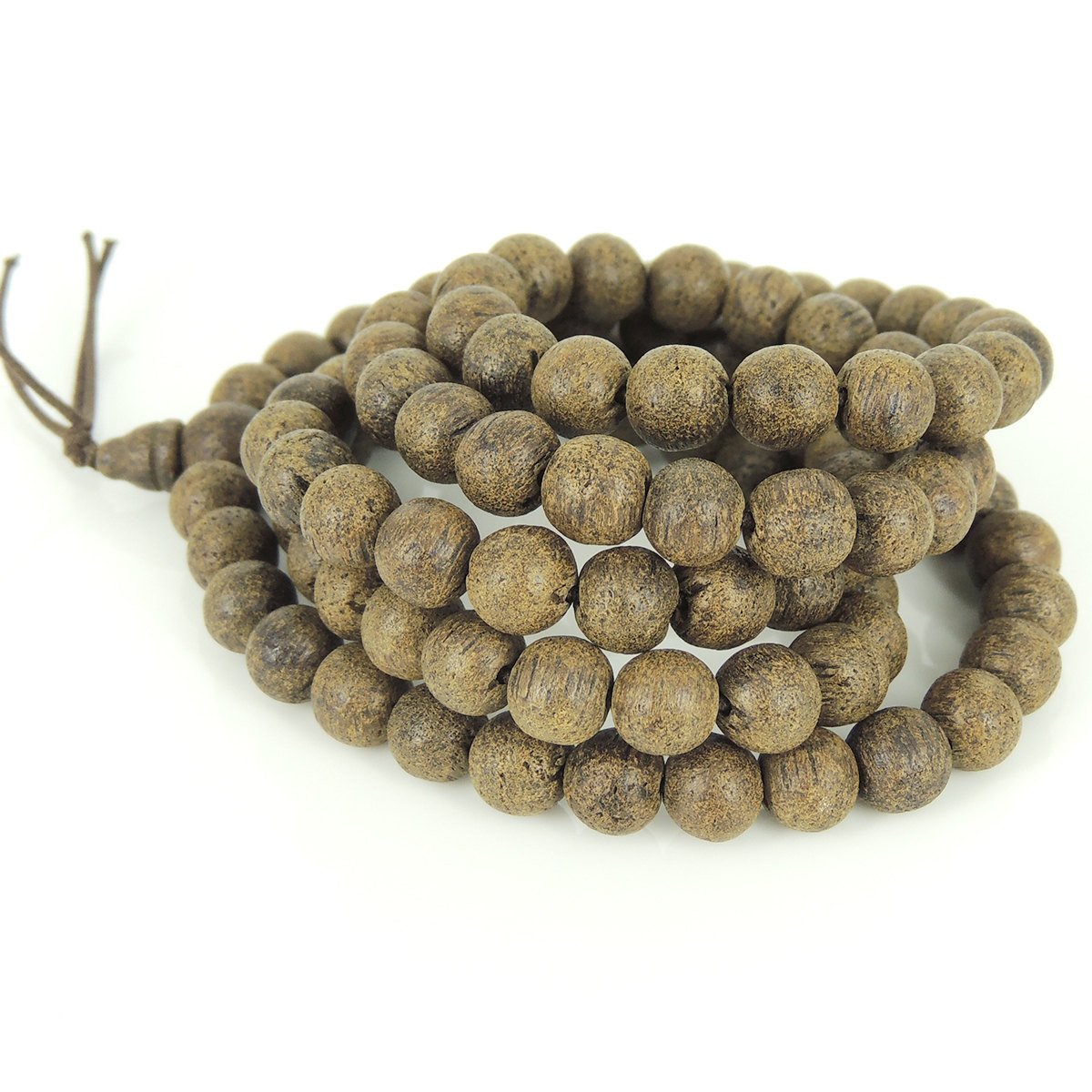 108 Beads Agarwood Mala Bracelet/Necklace Buddhism Meditation 8mm from Vietnam 土沉香 AW013