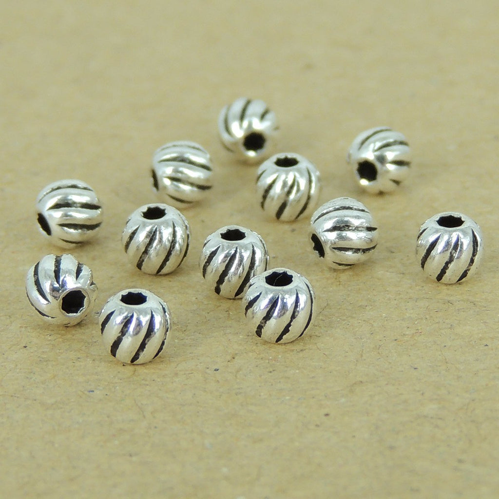 20 PCS 925 Sterling Silver Round Bead Vintage WSP396X20 Wholesale: See Discount Coupons in Item Details