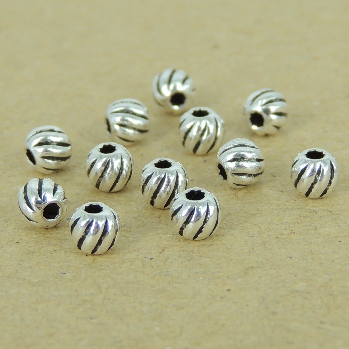 20 PCS 925 Sterling Silver Round Bead Vintage WSP396X20 Wholesale: See Discount Coupons in Item Details