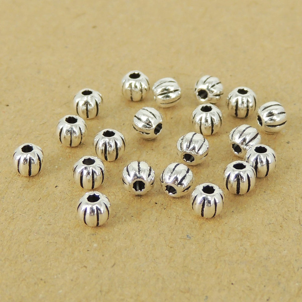 20 Pcs Sterling Silver 925 Vintage Celtic Round Bead WSP014X20 Wholesale: See Discount Coupons in Item Details