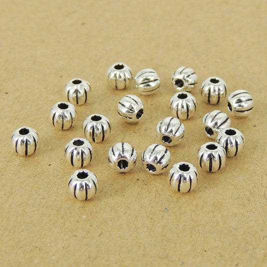 20 Pcs Sterling Silver 925 Vintage Celtic Round Bead WSP014X20 Wholesale: See Discount Coupons in Item Details