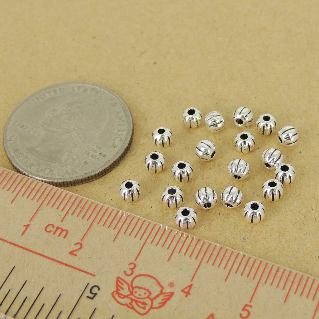 20 Pcs Sterling Silver 925 Vintage Celtic Round Bead WSP014X20 Wholesale: See Discount Coupons in Item Details