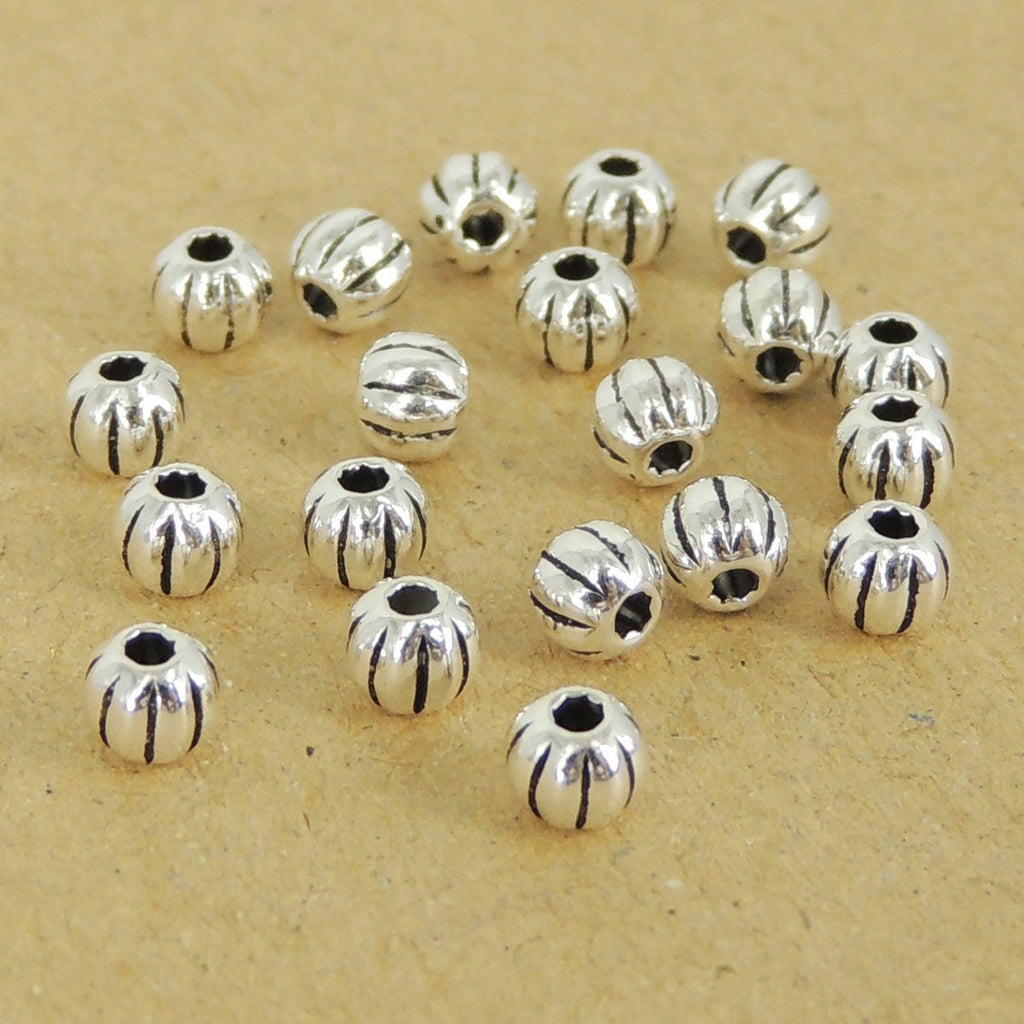 20 Pcs Sterling Silver 925 Vintage Celtic Round Bead WSP014X20 Wholesale: See Discount Coupons in Item Details